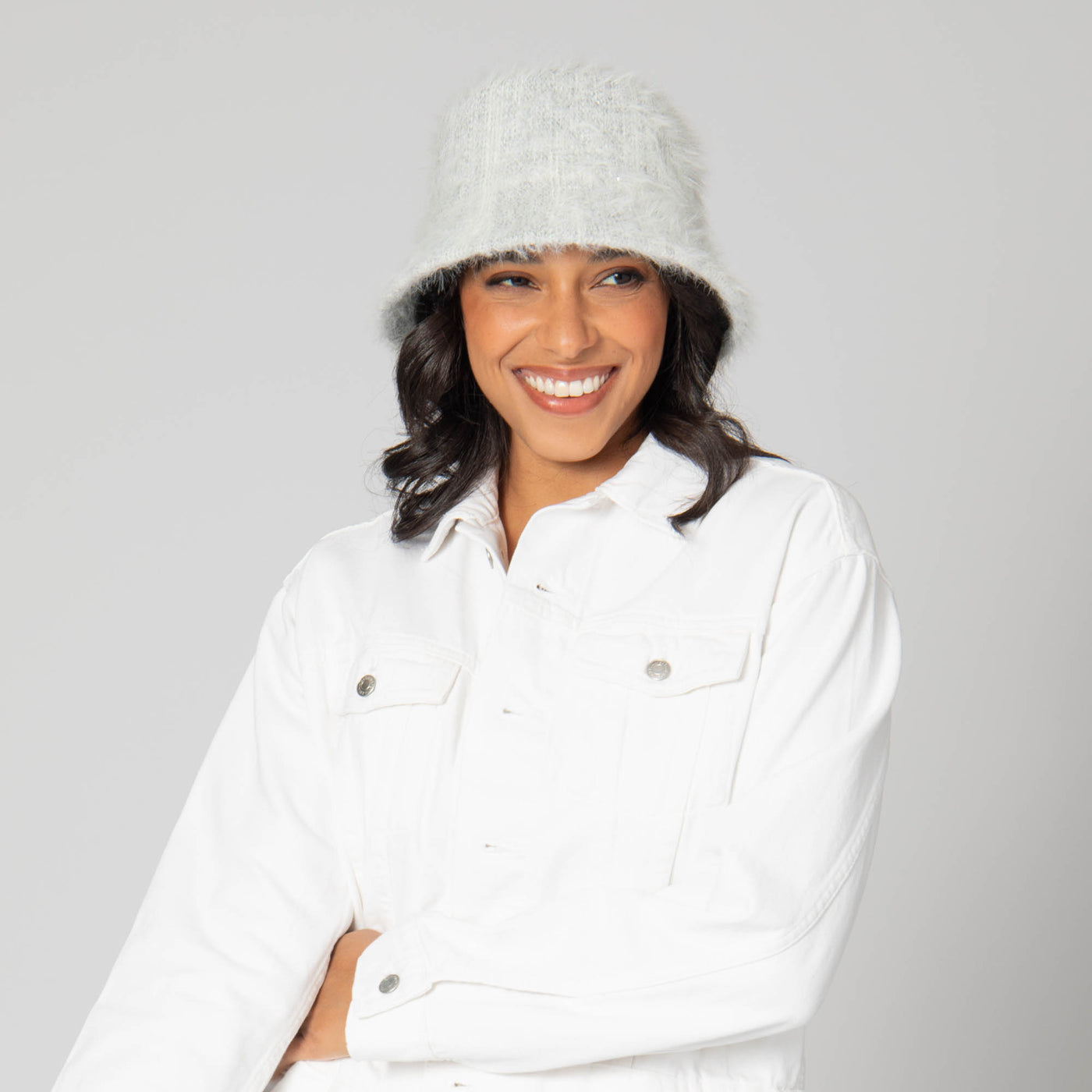 Stevie - Bucket Hat with All Over Tonal Sequins-BUCKET-San Diego Hat Company