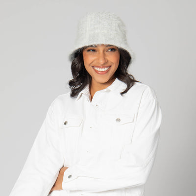 Stevie - Bucket Hat with All Over Tonal Sequins-BUCKET-San Diego Hat Company