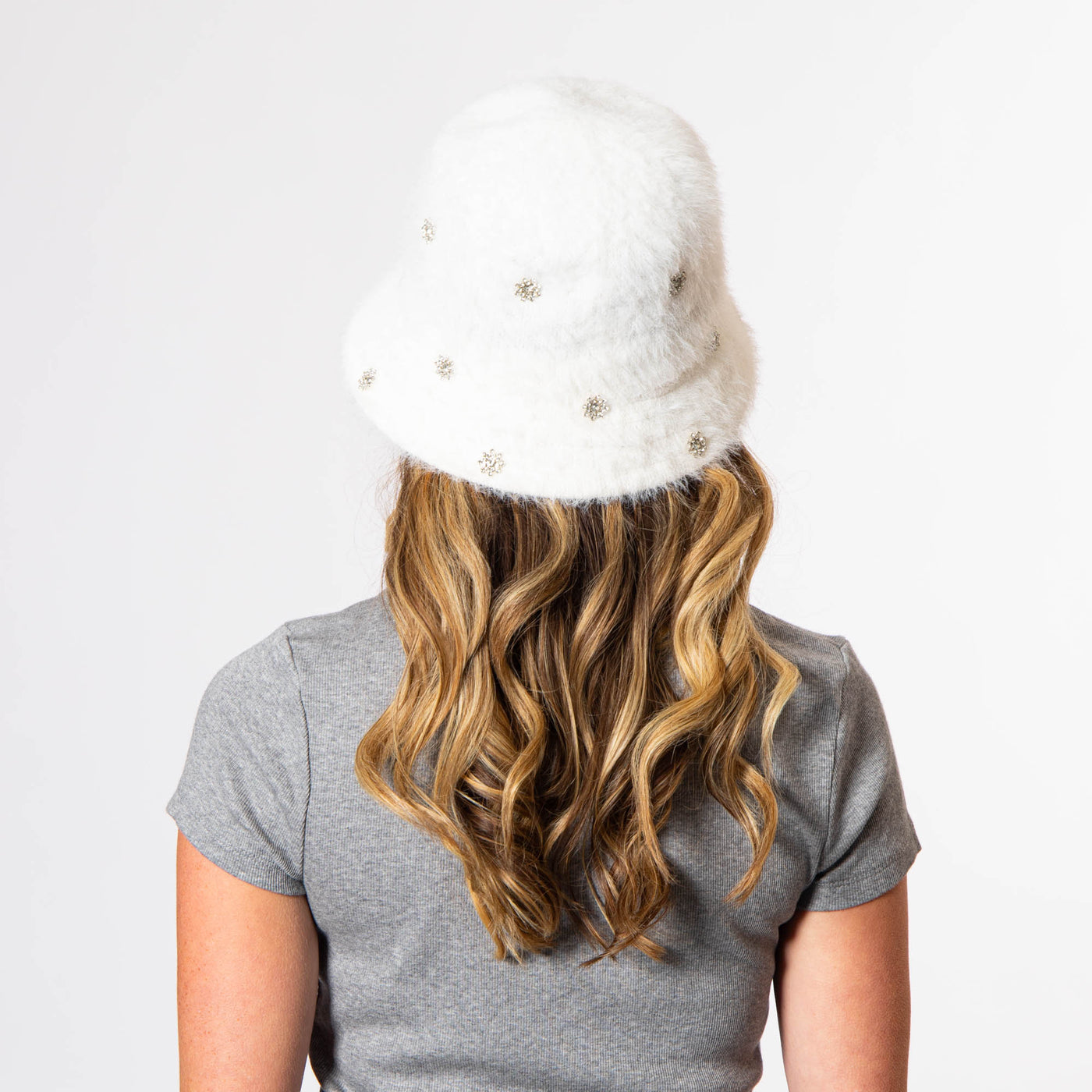Anita - Bucket Hat with Scattered Silver Gems-BUCKET-San Diego Hat Company