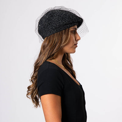 Bianca - Slouchy Lurex Beret-BERET-San Diego Hat Company