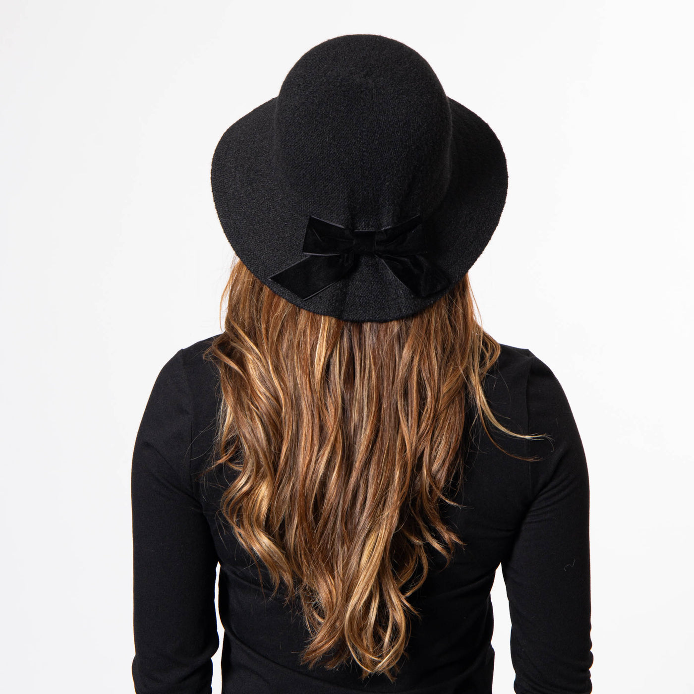 Jean Ann - Bucket with Velvet Bow-BUCKET-San Diego Hat Company