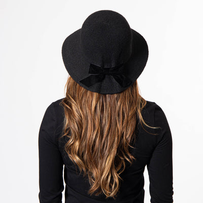 Jean Ann - Bucket with Velvet Bow-BUCKET-San Diego Hat Company