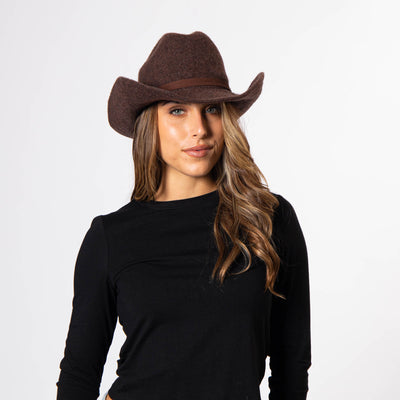 Rowley - Wool Blend Cattleman' Crease Cowboy-COWBOY-San Diego Hat Company
