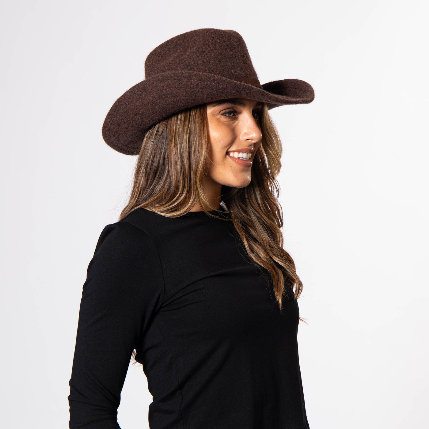 Rowley - Wool Blend Cattleman' Crease Cowboy-COWBOY-San Diego Hat Company