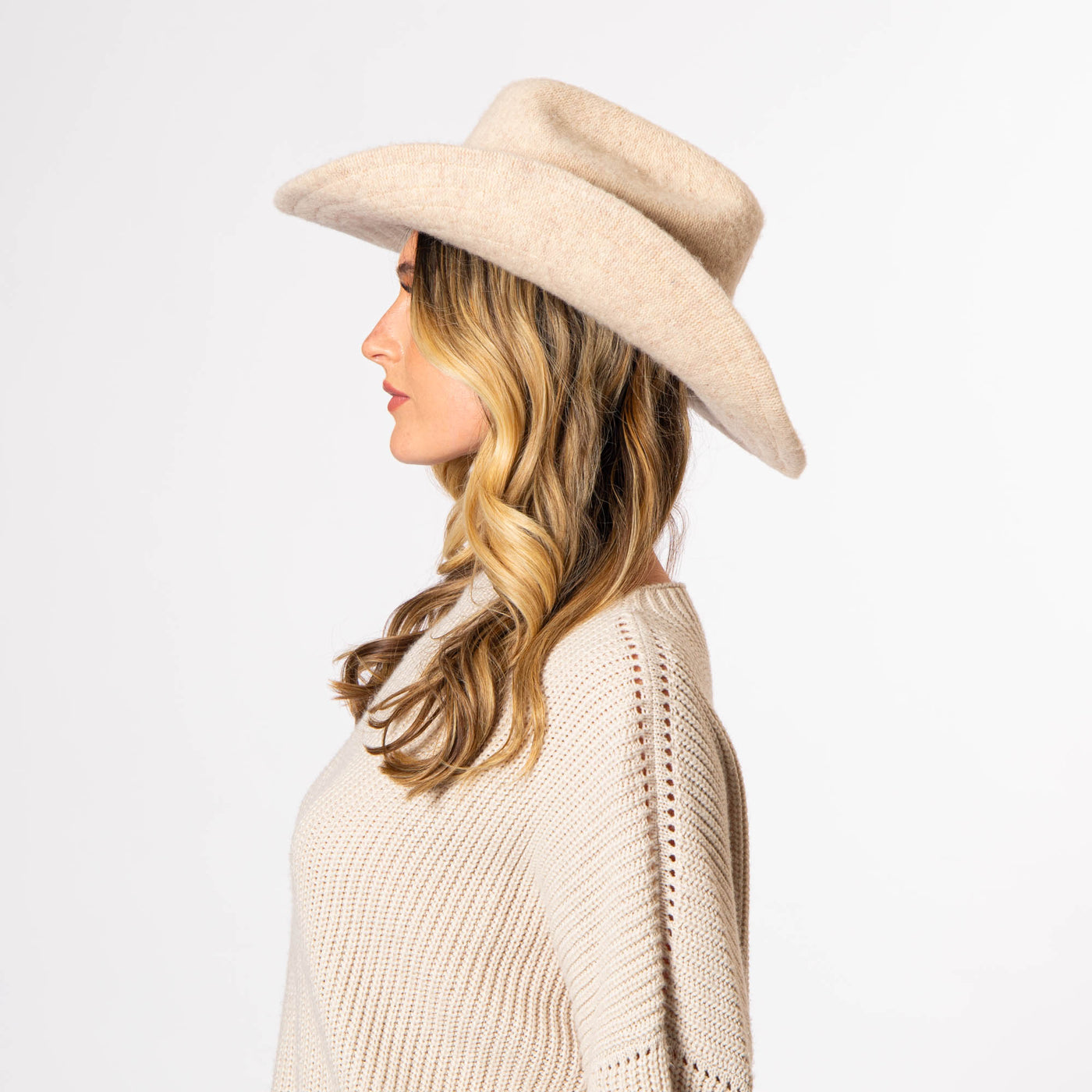 Rowley - Wool Blend Cattleman' Crease Cowboy-COWBOY-San Diego Hat Company
