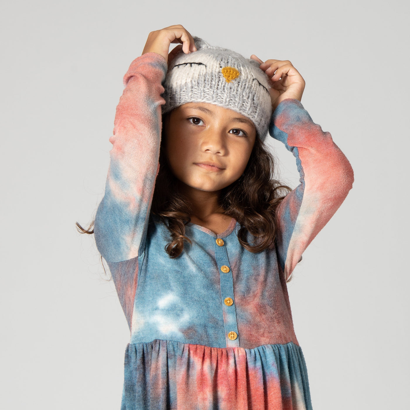 BEANIE - Kids Knit Sleeping Owl Beanie