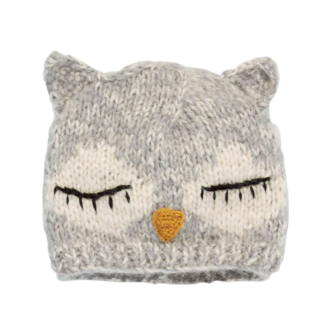 BEANIE - Kids Knit Sleeping Owl Beanie