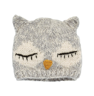 BEANIE - Kids Knit Sleeping Owl Beanie