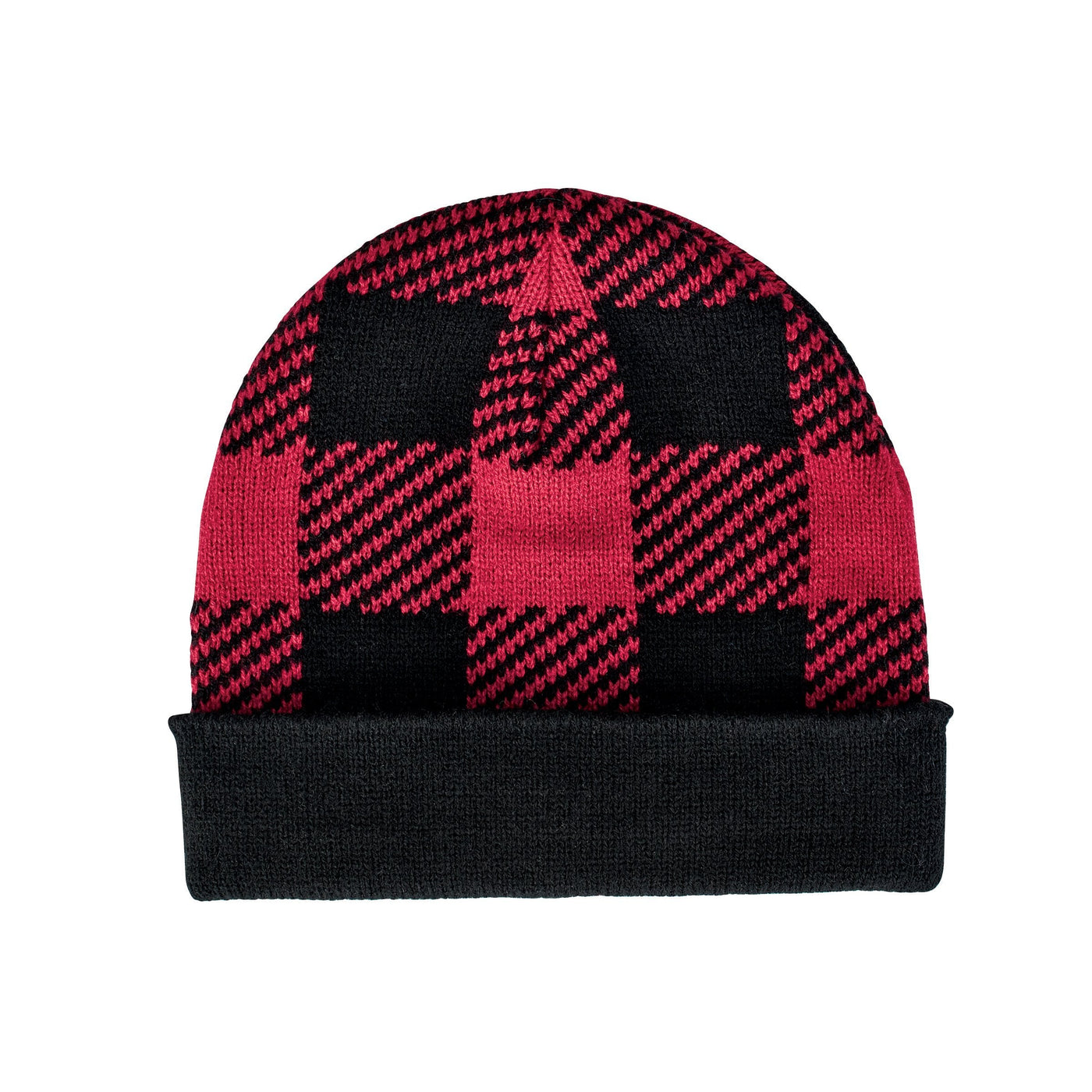 BEANIE - Kids' Cuffed Plaid Beanie