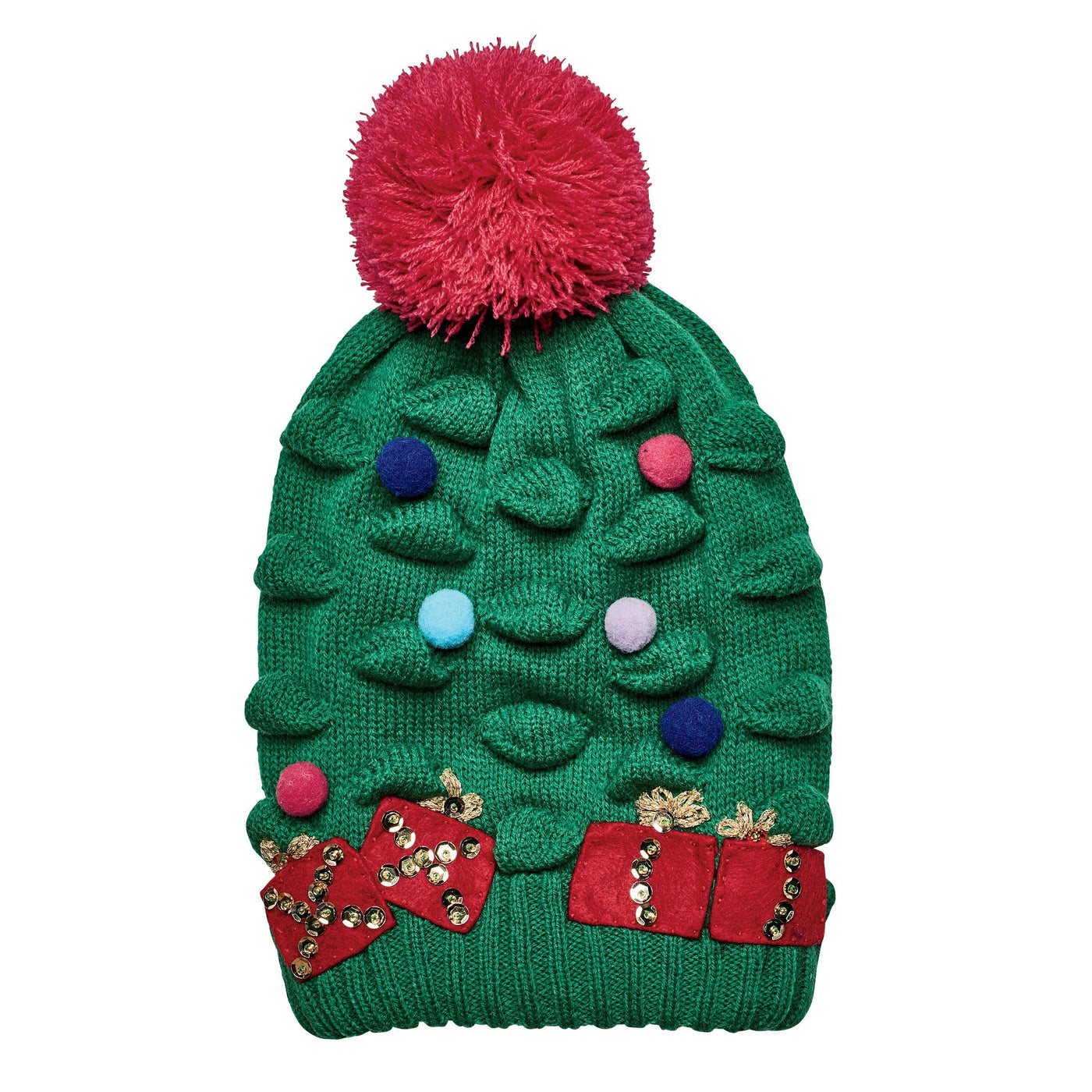 Beanie - Kid's Christmas Tree Knit Beanie (KNK3518)