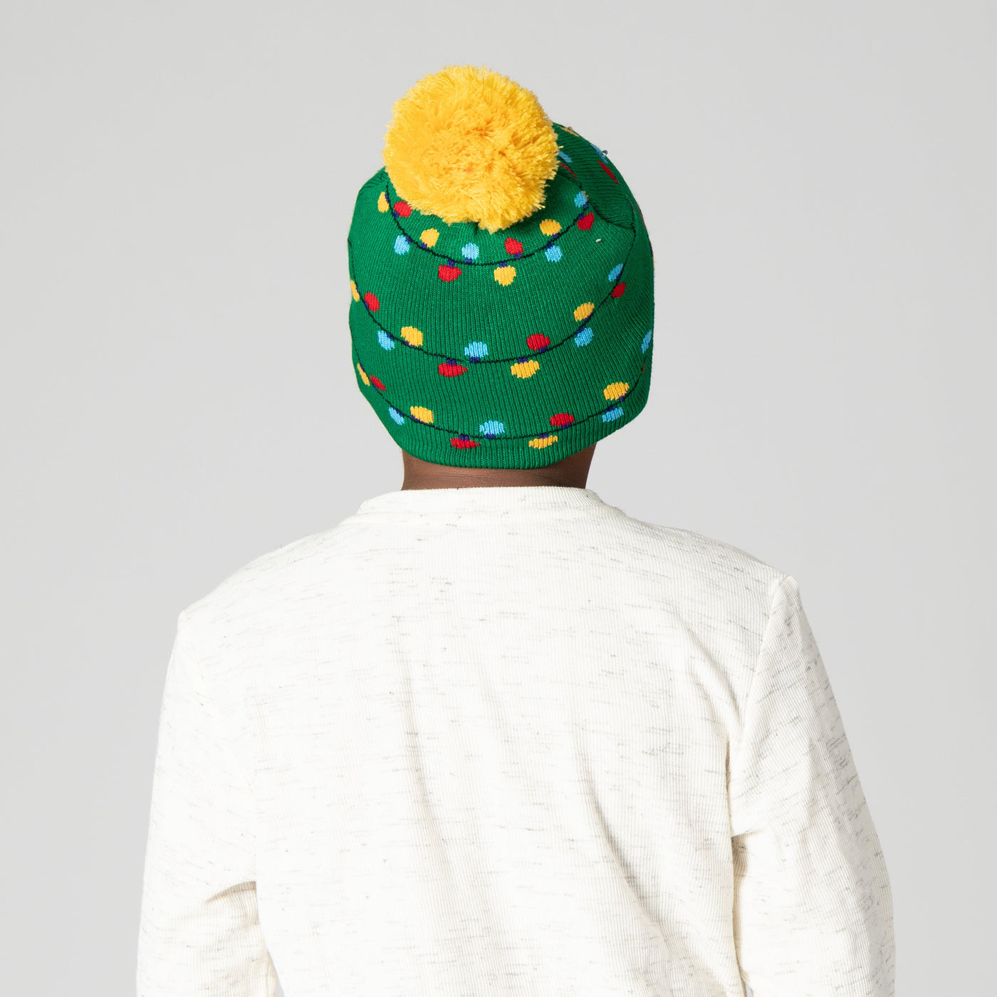 BEANIE - Kid's Light Up Beanie With Tree & Lights