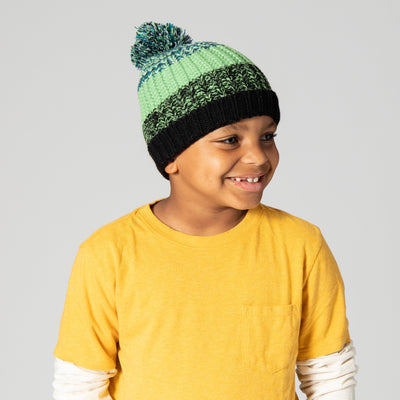 BEANIE - Kid's Marled Colorblock Knit Beanie