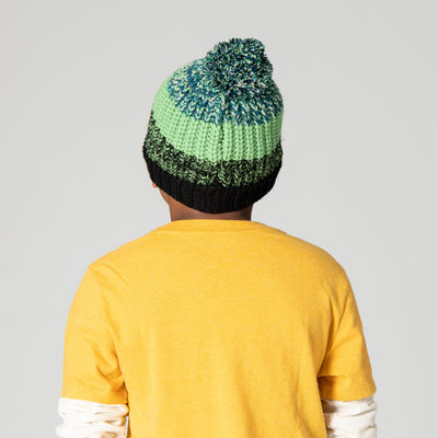 BEANIE - Kid's Marled Colorblock Knit Beanie