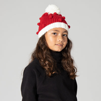 BEANIE - Kid's Bobble Knit Holiday Beanie