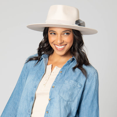 Take My Name - Women's Stiff Brim Fedora with Heart Shaped Crown-FEDORA-San Diego Hat Company
