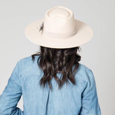 Take My Name - Women's Stiff Brim Fedora with Heart Shaped Crown-FEDORA-San Diego Hat Company