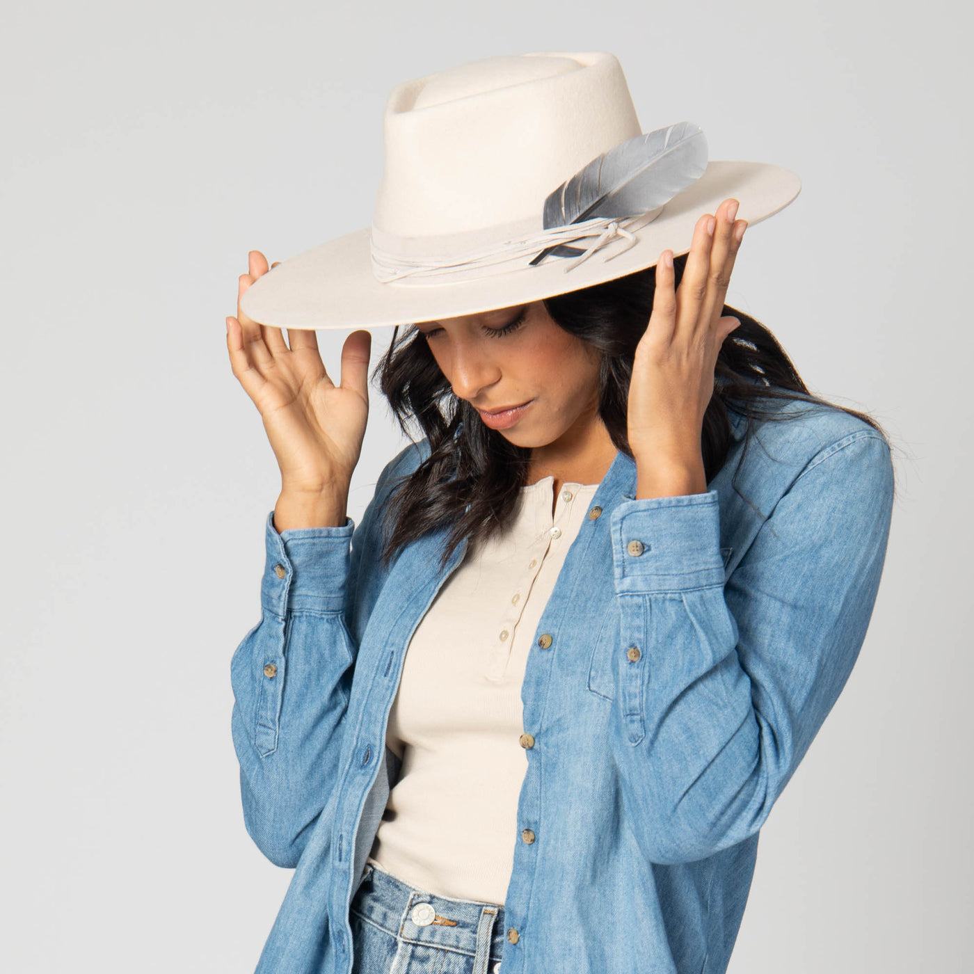 Take My Name - Women's Stiff Brim Fedora with Heart Shaped Crown-FEDORA-San Diego Hat Company