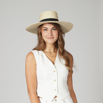 FEDORA - Baile Palm Straw Boater