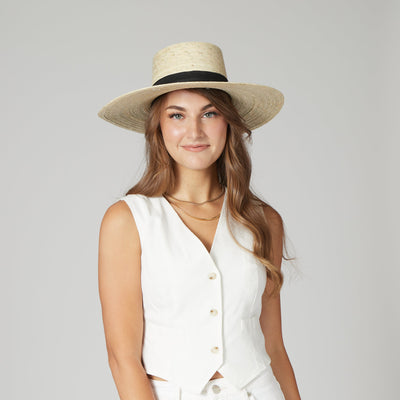 FEDORA - Baile Palm Straw Boater