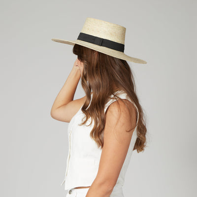 FEDORA - Baile Palm Straw Boater