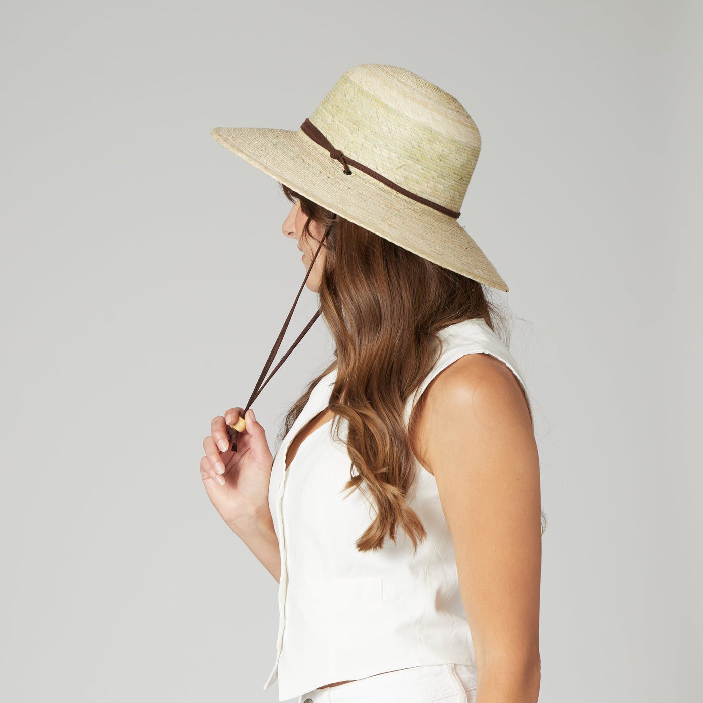 SUN BRIM - Women's Palm Braid Garden Hat