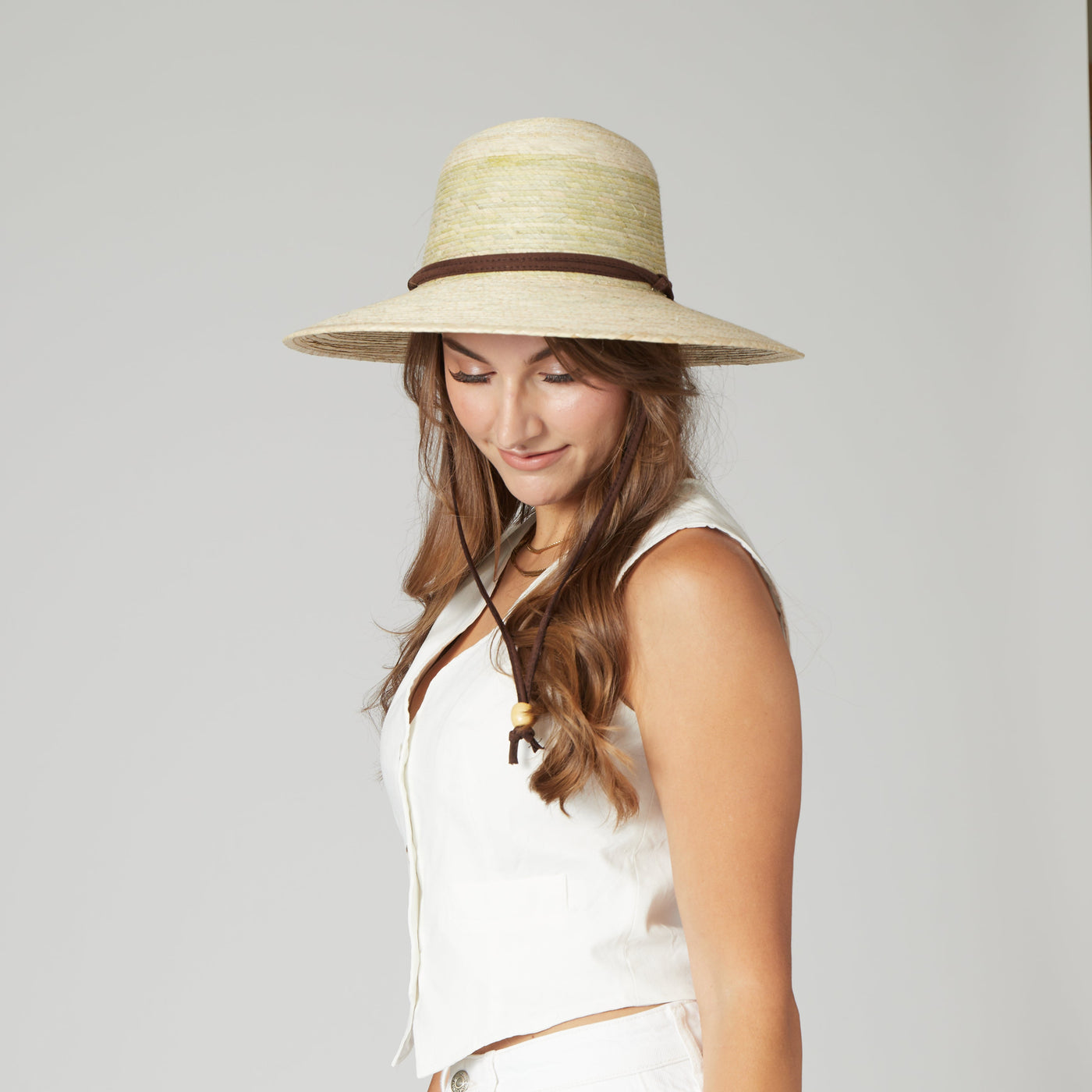 SUN BRIM - Women's Palm Braid Garden Hat