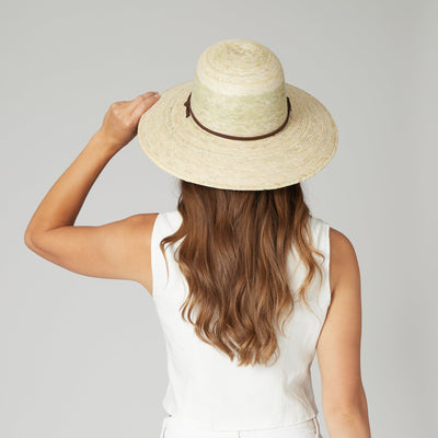 SUN BRIM - Women's Palm Braid Garden Hat