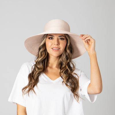 RIBBON - Women's Poly Braided Sun Hat