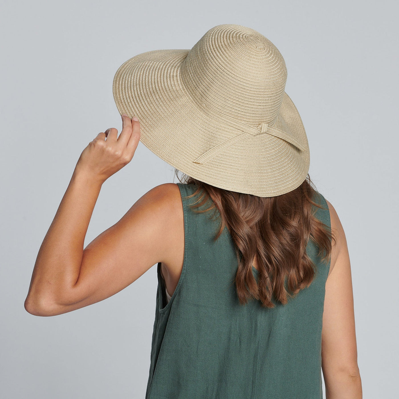 RIBBON - Women's Poly Braided Sun Hat