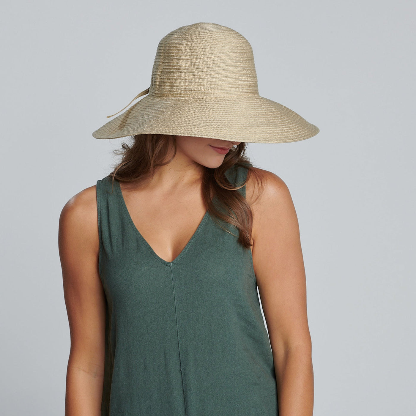 RIBBON - Women's Poly Braided Sun Hat