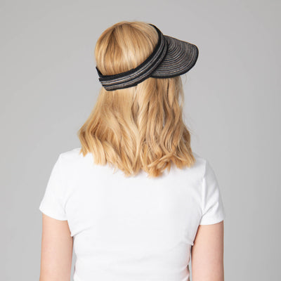 Women's Mixed Braid Visor with Velcro-VISOR-San Diego Hat Company