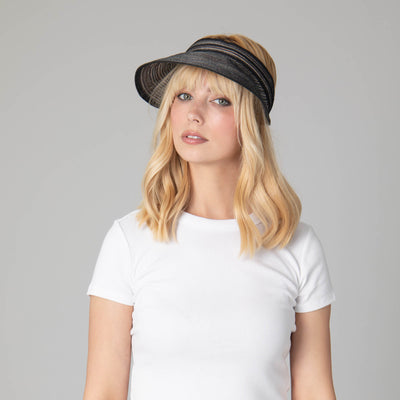 Women's Mixed Braid Visor with Velcro-VISOR-San Diego Hat Company