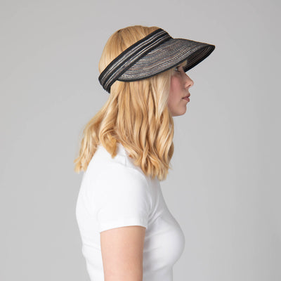 Women's Mixed Braid Visor with Velcro-VISOR-San Diego Hat Company