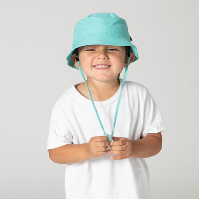 BUCKET - Kid's Colorful Bucket Hat With Adjustable Chin Strap And Tear Away Clip