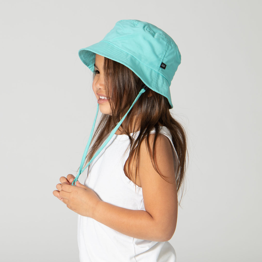 Kid's Colorful Bucket Hat With Adjustable Chin Strap and