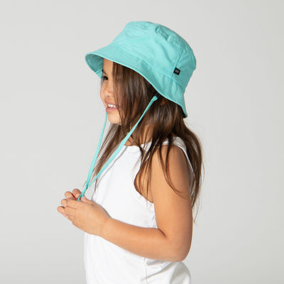 BUCKET - Kid's Colorful Bucket Hat With Adjustable Chin Strap And Tear Away Clip