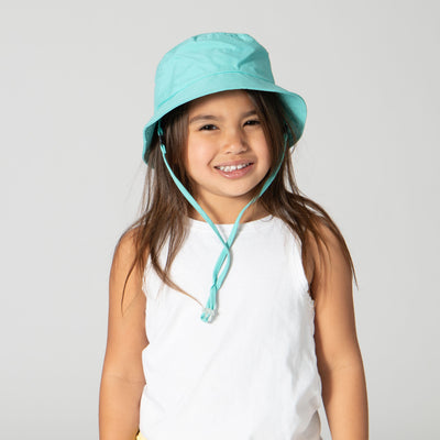 BUCKET - Kid's Colorful Bucket Hat With Adjustable Chin Strap And Tear Away Clip