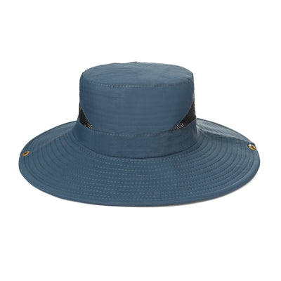 OUTDOOR - Men's Floatable Wide Brim Sun Hat With Mesh Crown Inset