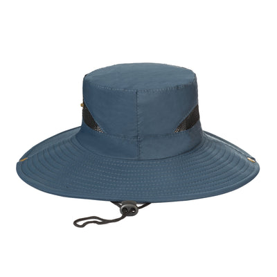 OUTDOOR - Men's Floatable Wide Brim Sun Hat With Mesh Crown Inset