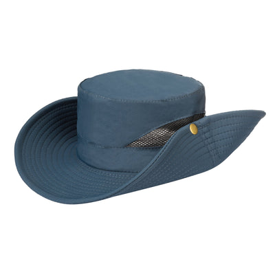 OUTDOOR - Men's Floatable Wide Brim Sun Hat With Mesh Crown Inset