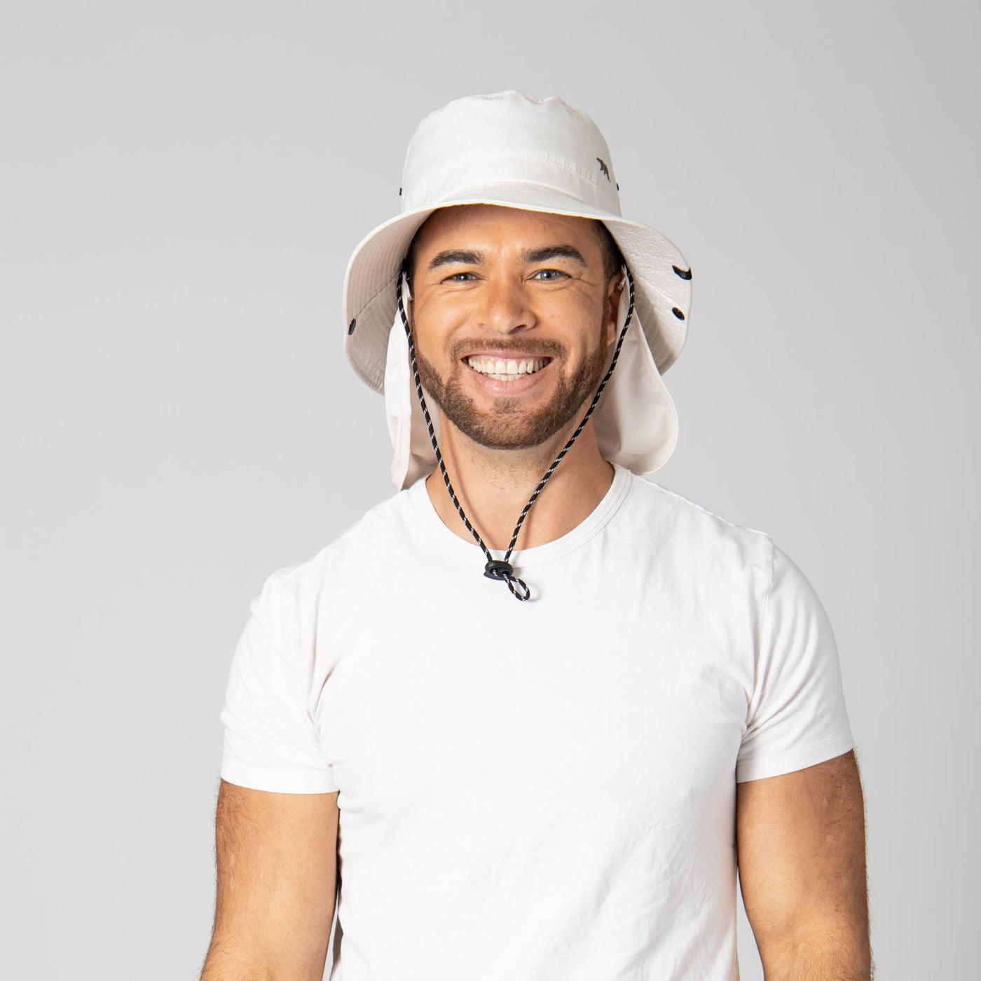 OUTDOOR - Outdoor Boonie Hat With Neck Flap And Adjustable Chin Cord