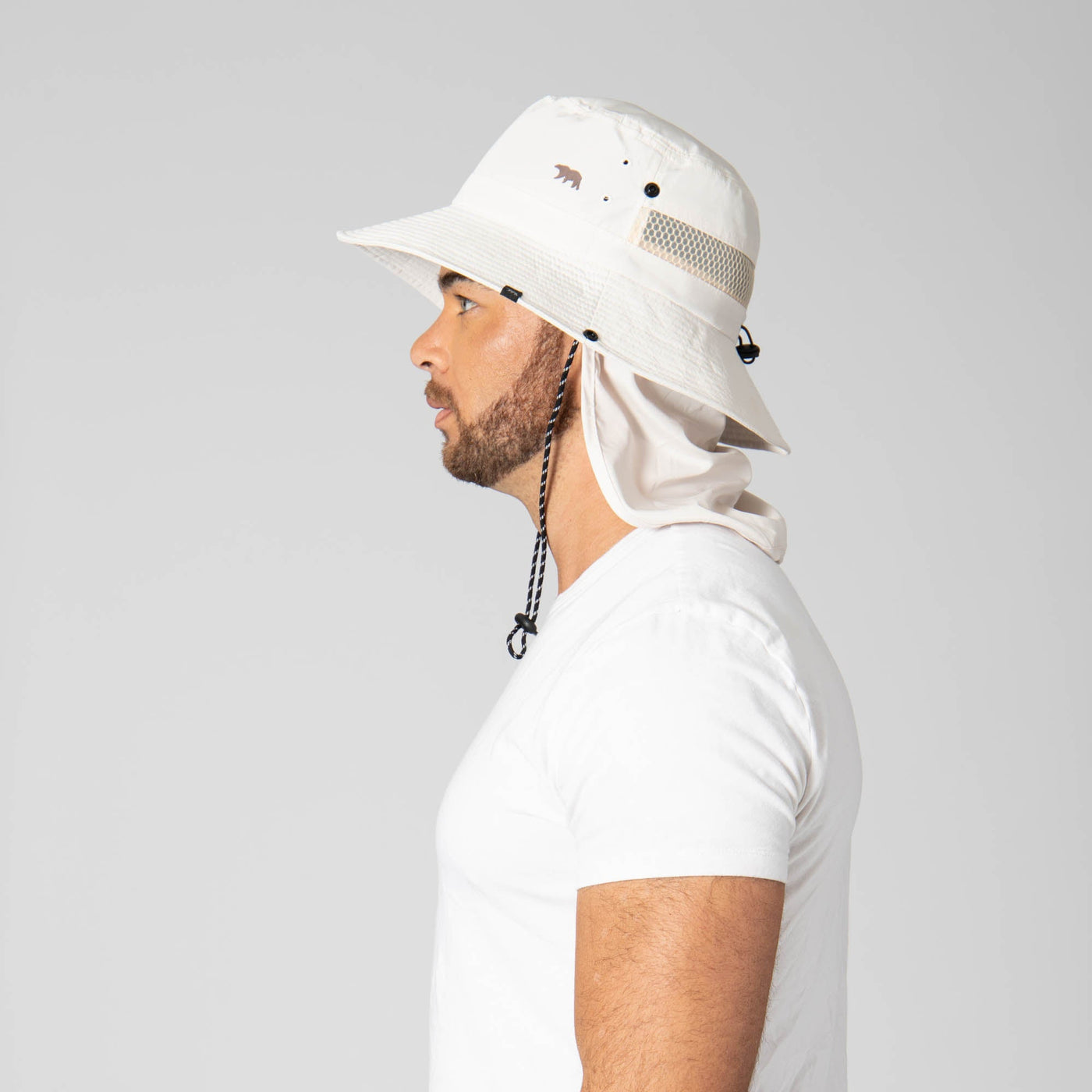 OUTDOOR - Outdoor Boonie Hat With Neck Flap And Adjustable Chin Cord