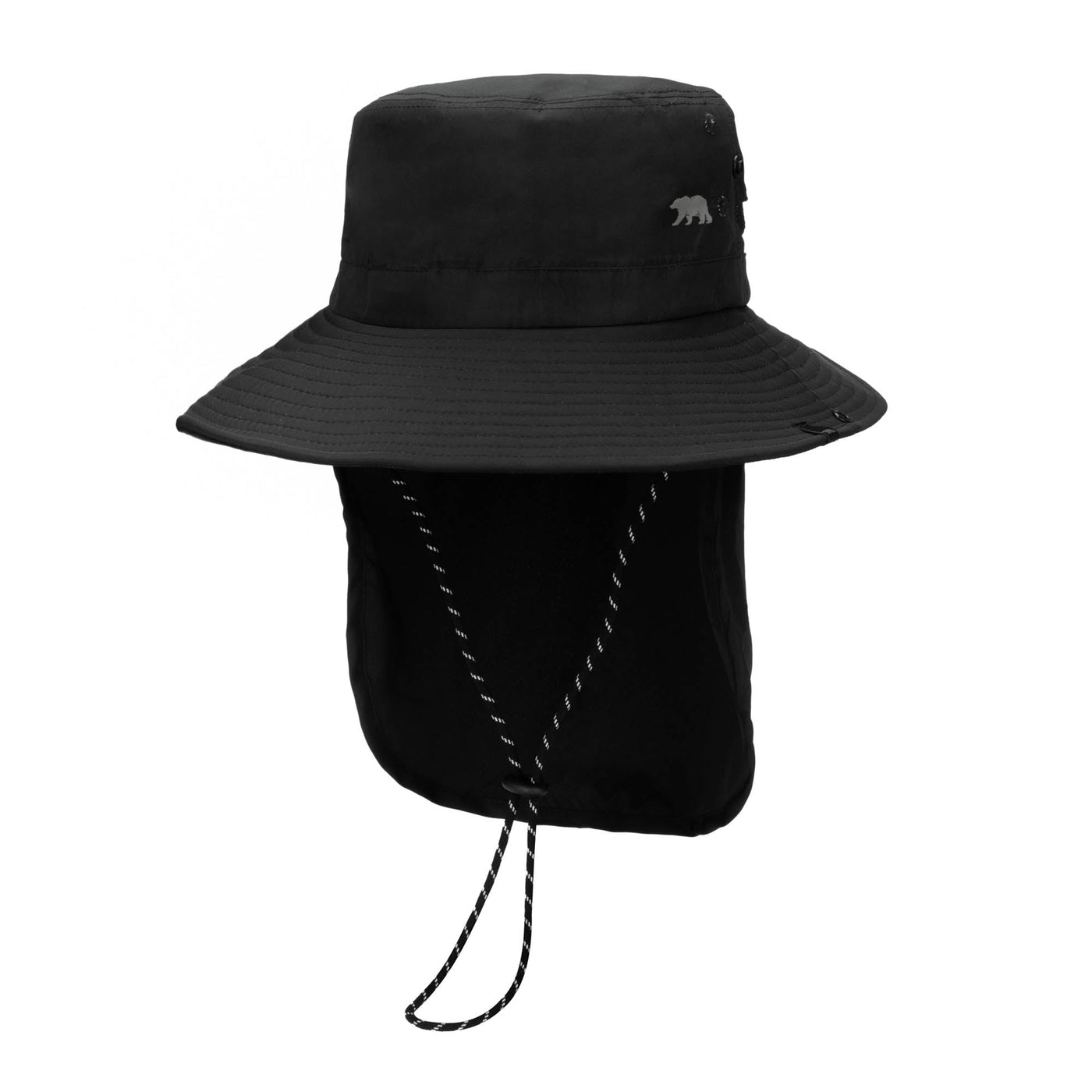 OUTDOOR - Outdoor Boonie Hat With Neck Flap And Adjustable Chin Cord