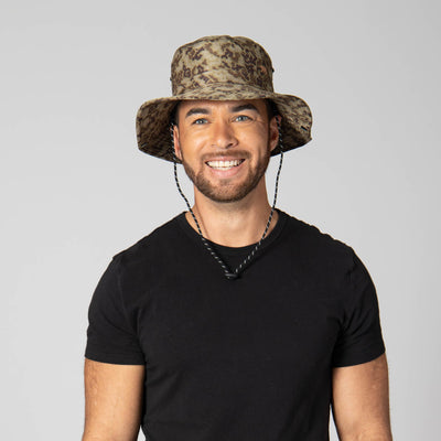 OUTDOOR - Outdoor Boonie Hat With Neck Flap And Adjustable Chin Cord