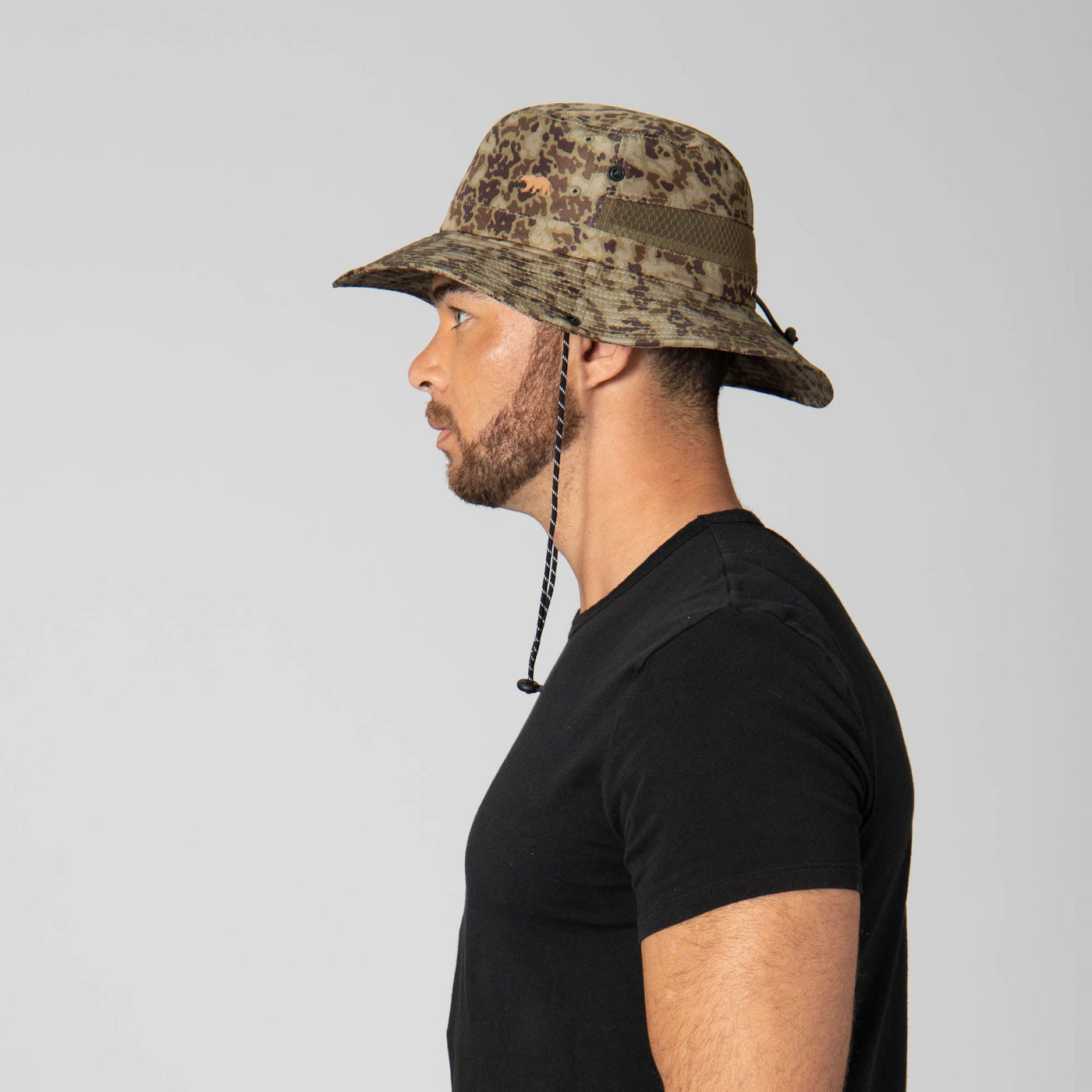 OUTDOOR - Outdoor Boonie Hat With Neck Flap And Adjustable Chin Cord