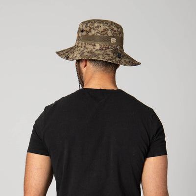 OUTDOOR - Outdoor Boonie Hat With Neck Flap And Adjustable Chin Cord