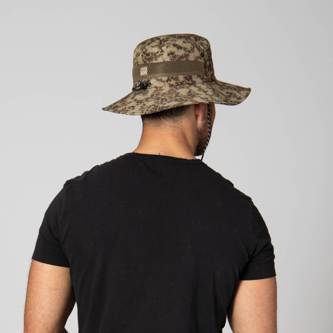 Outdoor Boonie Hat with Neck Flap and Adjustable Chin Cord – San