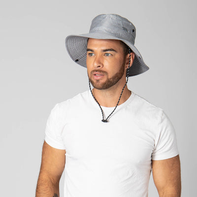 OUTDOOR - Outdoor Boonie Hat With Neck Flap And Adjustable Chin Cord