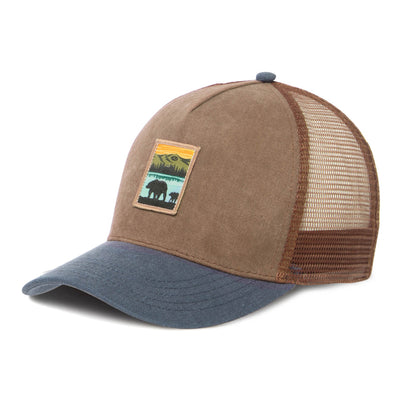 Heritage Line - Mens Trucker Hat with Bear Patch-Trucker-San Diego Hat Company