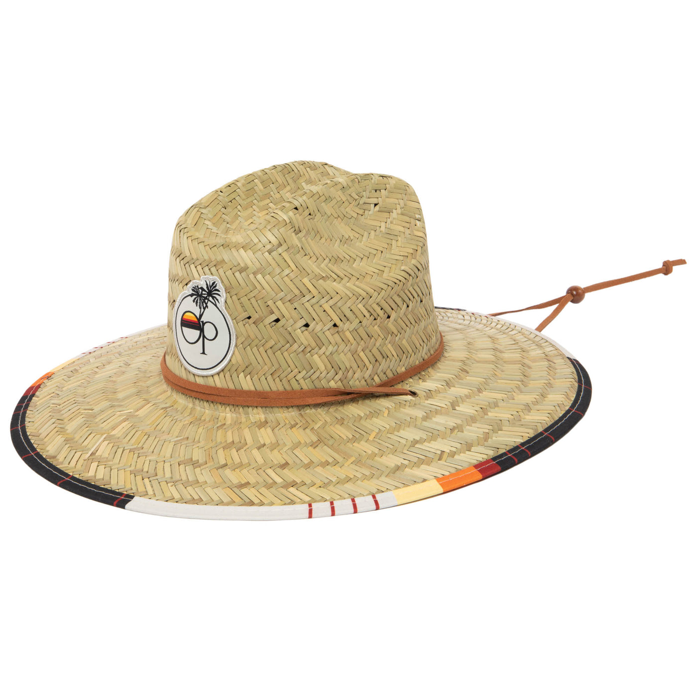 Original OP - Lifeguard Hat with Striped Underbrim Print by Ocean Pacific-LIFEGUARD-San Diego Hat Company